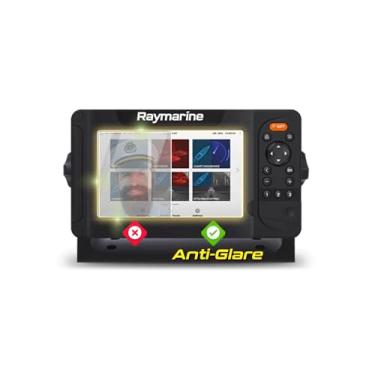 Imagem de IPG Película protetora de tela com acabamento fosco Raymarine Element 7 HV Fishfinder, perfeita para uso ao ar livre para Element7