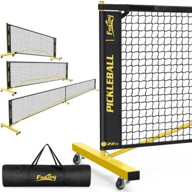 Imagem de Conjunto de pickleball Fostoy com rede portátil de 6 pés/11 pés/22 pés