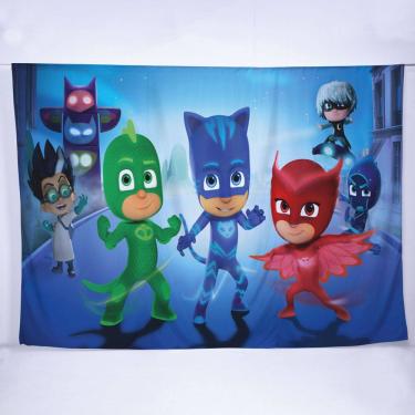 Imagem de Painel de Festa Retangular PJ Masks Diversas Medidas - Fera Print