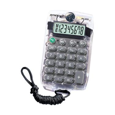 Imagem de Calculadora Pessoal Procalc PC033 8 Digitos Cordao Cinza
