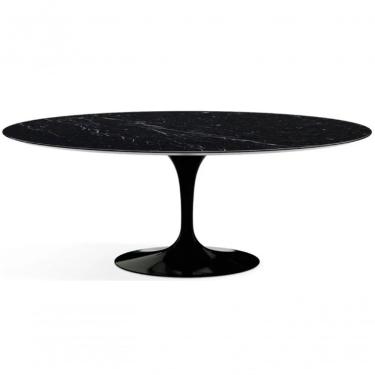 Imagem de Mesa De Jantar Saarinen Oval 160X90cm Mármore Nero Preto