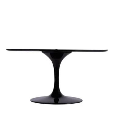 Imagem de Base De Mesa De Jantar Saarinen Oval Para Tampo De 235x122 Cm Preta