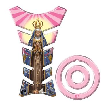 Imagem de Protetor Tanque Adesivo Moto Yamaha Factor 125/150 + 2016 Nossa Senhora Aparecida Rosa