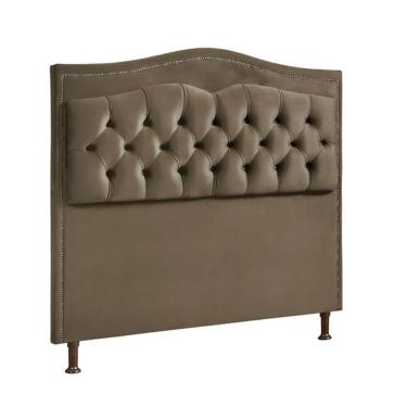 Imagem de Cabeceira Estofada Holanda 0,90 Solteiro 2.0 Shop Das Cabece Marrom Castor