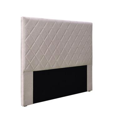 Imagem de Cabeceira para Cama Box Casal Dubai Linho Casal 140 Cm Estofado Cor Bege D'Rossi