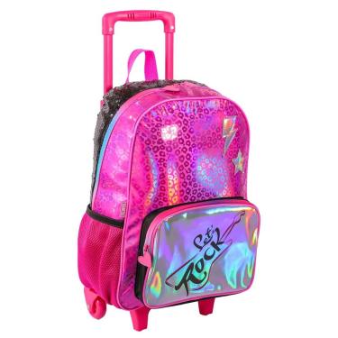 Imagem de Mochila De Rodinhas Escolar Let's Rock 18l Sestini