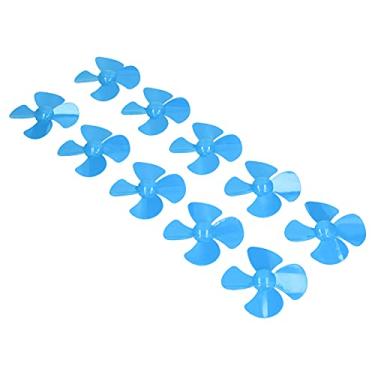 Imagem de 10pcs 60mm 4 Lâminas de Barcos Plásticos Com Acessórios de Brinquedo de Brinquedos Diy de 2 Mm para Modelo de Carro de Controle Remoto (Azul)