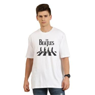 Imagem de Camiseta The Beatles Abbey Road Logo - Original Camisetas, Branco, EG,