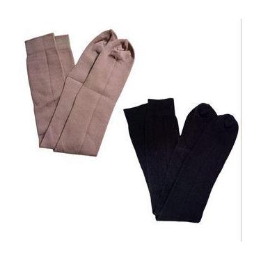 Imagem de Meia Da Vovó, Meia Poliamida Preta Grossa Confortável - Polo Meias e C