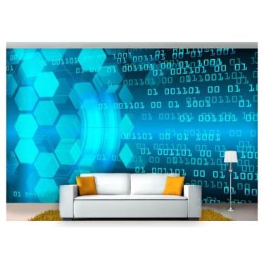 Imagem de Papel De Parede Tecnologia Finanças Computação 7,50M² Tec12 - Você Dec