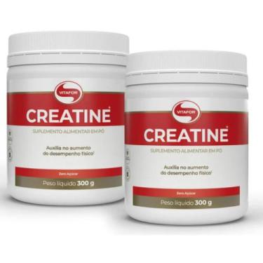 Imagem de Kit 2 Creatina Monohidratada Creatine Vitafor 300g Sem Sabor