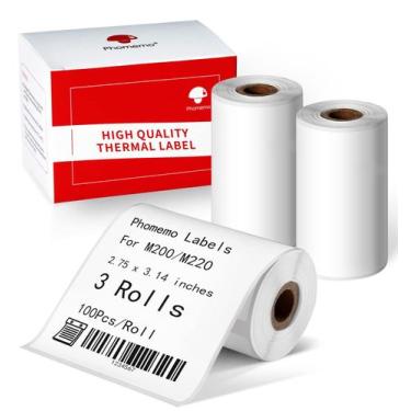 Imagem de Etiqueta térmica Phomemo M220/M250/M200/M221/M260 70x80mm 3 rolos