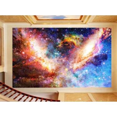 Imagem de Papel De Teto Céu Espaço Estrelas Galáxias 3,5M Rof71 - Você Decora