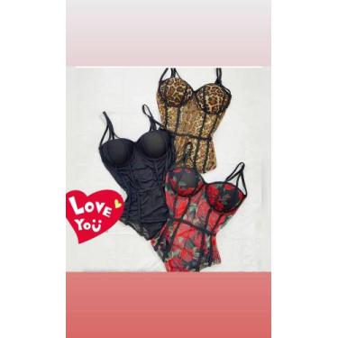 Imagem de Body  /Preto /Florido /Onça/ Único - Nanda Fashion Boutique