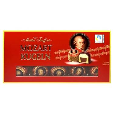 Imagem de Maitre Truffout Mozart Kugeln, Bombons de Chocolate ao Leite com Marzipã e Avelã, 200g