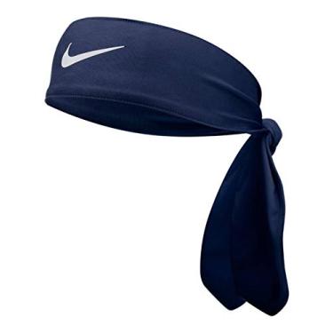 Imagem de NIKE Gravata de cabeça Dri-Fit Fury com absorção de suor - unissex (azul marinho)