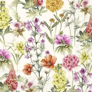 Imagem de Guardanapo para Decoupage Ihr 33x33 Flores Marabella C/ 20 Unidade - G