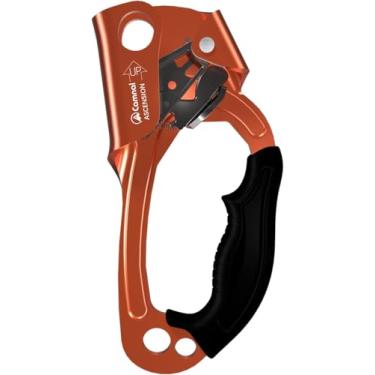Imagem de CAMNAL Equipamento de escalada Ascender e Rapel Descender Dispositivos para Corda de 8 a 13 mm para Resgate e Arborista (Laranja Direita)