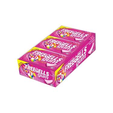 Imagem de Chiclete Freegells Gum Tutti Frutti Sem Açúcar c/ 15u 120g