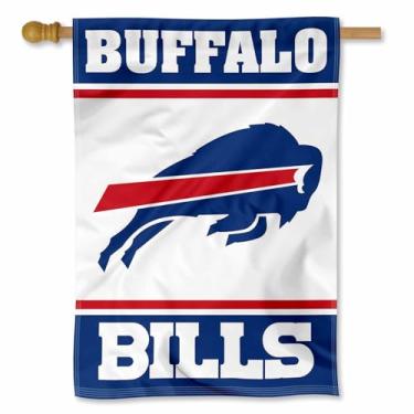 Imagem de WinCraft Buffalo Bills White Double Sided Banner Flag