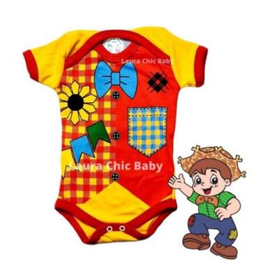 Imagem de Body Bebe para festa junina Infantil menina e menino - Achou Presentes