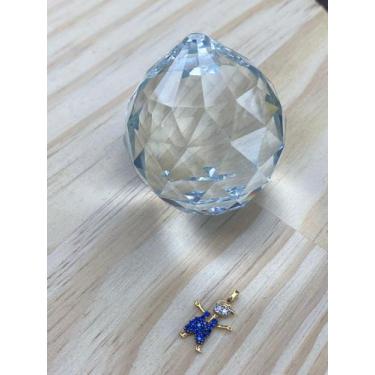 Imagem de Pingente Menino Ouro 18k Safira  - casadasjoiasonline 