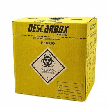 Imagem de Coletor de Material Perfuro Cortante 20 L Ecologic - Descarbox
