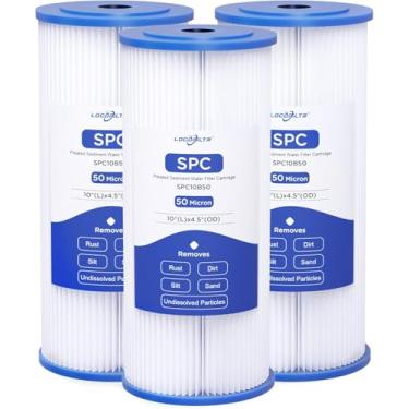 Imagem de Locofiltr Cartucho De Filtro Água Para Poço Sedimentos W50Pehd, 50 Mícrons, 10 X 4,5, Plissado, Substituição Em Casa Inteira, R50-Bbsa, Ecp50-Bb, 255492-43, R50-Bb, Spc-45-1050, Ao-Wh-Prel-Rpp, Fxhs