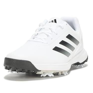 Imagem de adidas Tênis de golfe masculino Traxion Response, Ftwr Branco/Core Black/Silver Met., 45