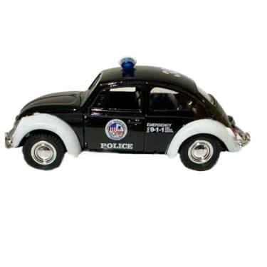 Imagem de Carrinho de Brinquedo Tema Polícia com Giroflex – Miniatura Colecionável Vintage Detalhes Realistas