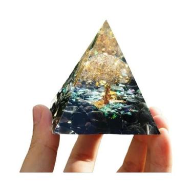Imagem de Pirâmide De Orgonita De Ametista, Gerador De Energia De Cristal De Cur