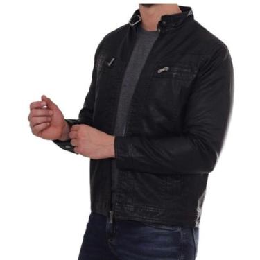 Imagem de Jaqueta De Couro Masculina Resistente Slim Todos Os Tamanhos - Vmong, 