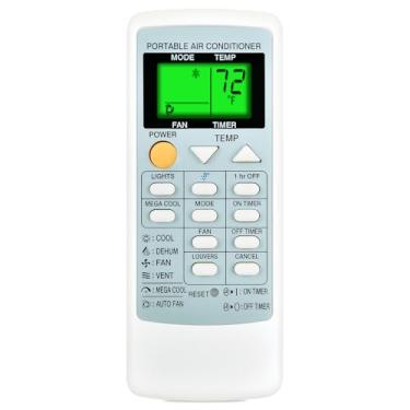 Imagem de Controle remoto de substituição para ar condicionado Sharp CRMC-A805JBEZ CRMC-A663JBEZ CRMC-A705JBEZ CRMC-A729JBEZ CRMC-A750JBEZ CRMC-A753JBEZ CRMC-A775JBEZ CRMC-A810JBEZ, retroiluminado verde