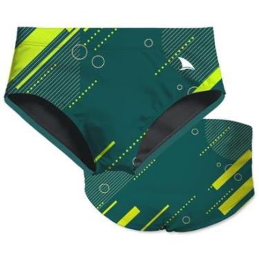 Imagem de SUNGA INFANTIL FLUOR GEO PROTEÇÃO UV 50+ KAUNA-Masculino