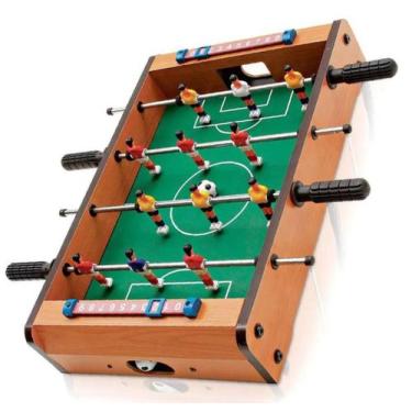 Imagem de Pebolim Futebol De Mesa Portátil 12 Jogadores 2 Bolas Placar - Redstar