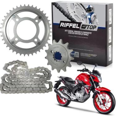 Imagem de Kit relação transmissão c retentor riffel cb250f twister cb 250 2016 2