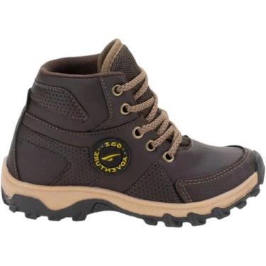 Imagem de Bota Gibizinho Cano Alto Juvenil Menino, Cafe, 30