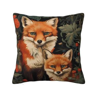 Imagem de Keebik Capa de almofada com estampa artística de corvo místico William Morris, abstrata, vintage, floral, veludo, design de veludo, decoração de casa, arte déco, capa de almofada para cama, sofá, sala