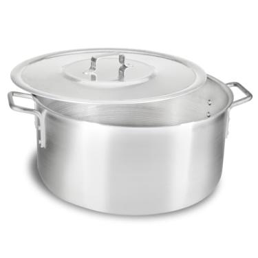 Imagem de Caçarola Panela Grande Industrial Restaurante Linha Hotel Profissional Alumínio Nº 30-10 litros