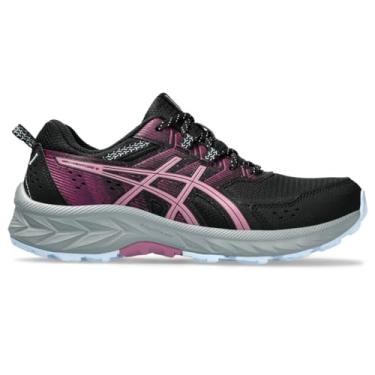 Imagem de ASICS Tênis de corrida feminino Gel-Venture 9, Preto/Soft Berry, 7 Wide