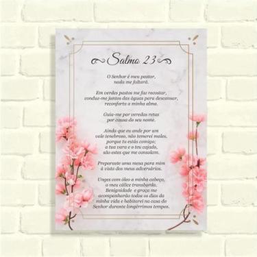 Imagem de Quadro Decorativo Salmo 23 02 - Arte Aqui, 40x60cm