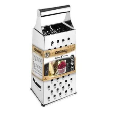 Imagem de Ralador 4 faces 8" inox 20,5cm - ORIGINAL LINE