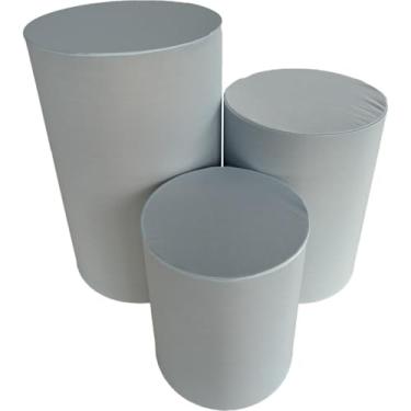 Imagem de Capa de Cilindro Para Decoração Festa Veste Fácil - Kit Capa Para Cilindro multicolorido(AZUL BEBE)