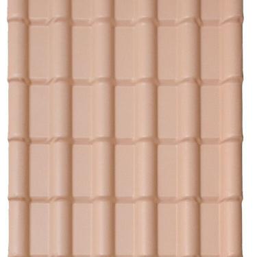 Imagem de Kit com 15 Telhas Pvc Plan 2,42m X 0,88m X 1,7mm 6 Ondas Lux Telhas Marfim