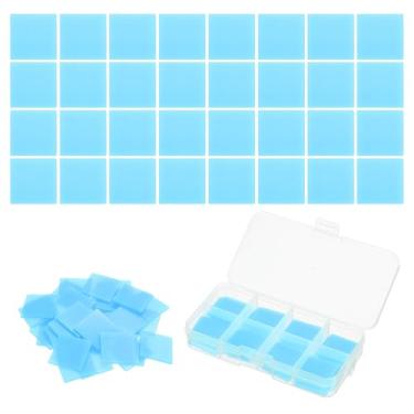 Imagem de PATIKIL 32 peças pintura arte diamante cola cera de argila 5D quadrado DIY diamante arte recargas cola com caixa de armazenamento para arte diamante bordado lama suprimentos acessórios ferramenta de