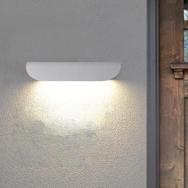 Imagem de Luzes de parede externas LED IP65 à prova d'água luz externa jardim arandelas energia principal lâmpadas de parede de alumínio modernas internas/externas para cerca passarela terraço sala de estar