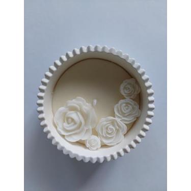 Imagem de Vela Artesanal - Lembrancinha casamento, maternidade, aniversário 5 Unidades