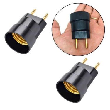 Imagem de Bocal Soquete Porta Lampada Borne Embutido Base E27 02 Un - Kaztec