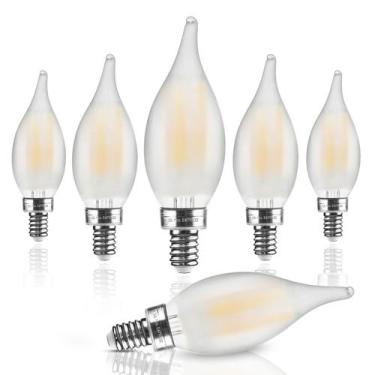 Imagem de Lâmpadas LED Hizashi Frosted Candelabra E12 4W 2700K, pacote com 6