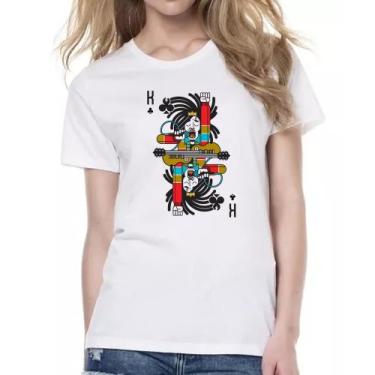 Imagem de Camiseta Baby Look Baralho Rei Bob Marley - Alearts, P